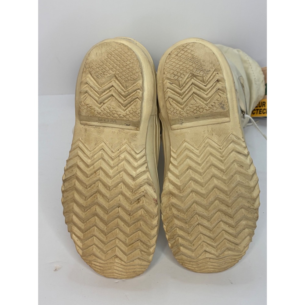 Vintage Sorel Snowlion White Winter Boots Made in Canada Womens 8 Natural Rubber - Picture 5 of 6